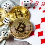 Cryptocurrencie gambling concept